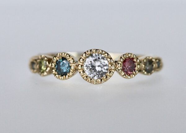 Multi-Colored Diamond Ring - Image 4