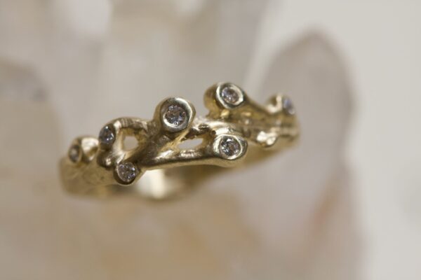 Organic Style Diamond Ring - Image 4