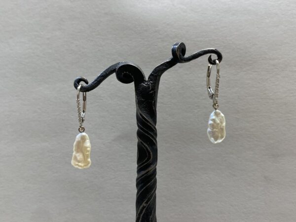 Pearl and Diamond Earrings