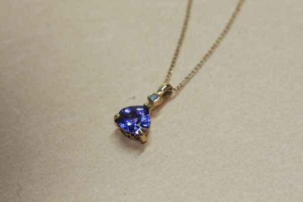 Triangle Tanzanite Necklace