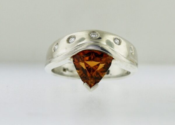 Citrine and Diamond Ring - Image 6