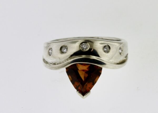 Citrine and Diamond Ring - Image 3