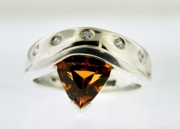 Citrine and Diamond Ring - Image 5