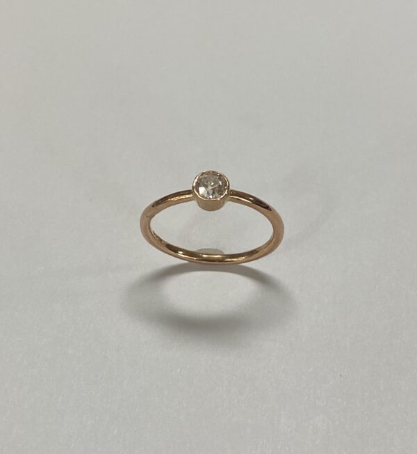 Bezel Set Diamond Ring