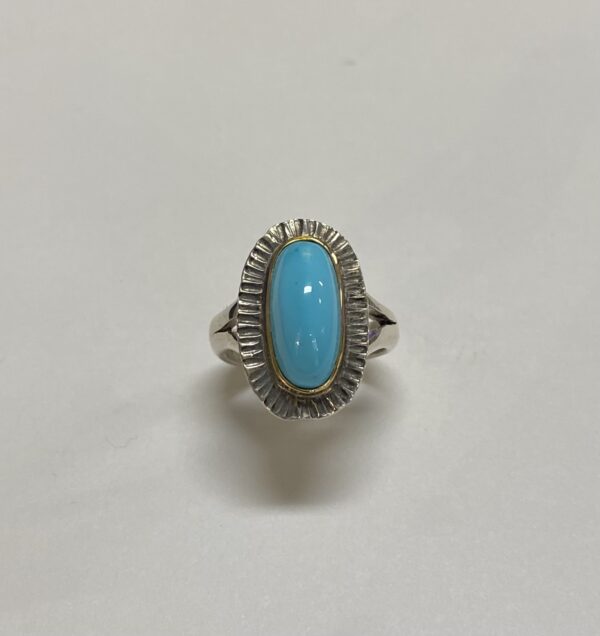 Turquoise Cabochon Ring - Image 2