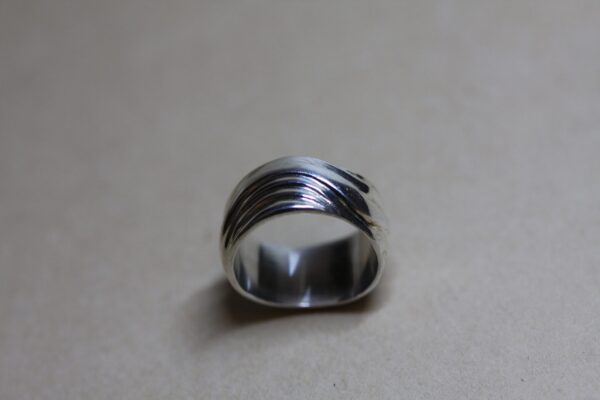 Sterling Silver Wavy Band - Image 2