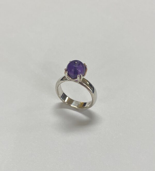 Amethyst Bead Ring