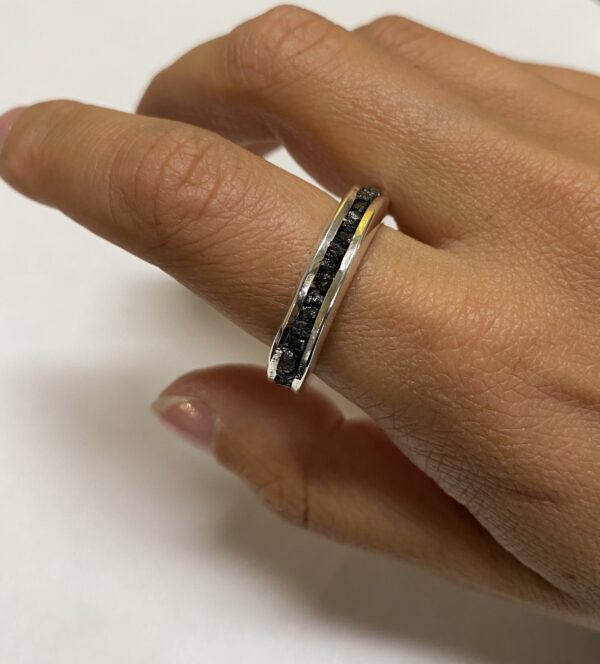 Black Diamond Wedding Band